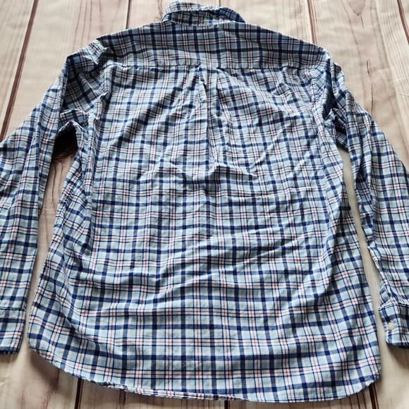 Vineyard Vines "Classic Fit Plaid Twill Long Sleeve Shirt" Blue | Men's Size M - Picture 5 of 9